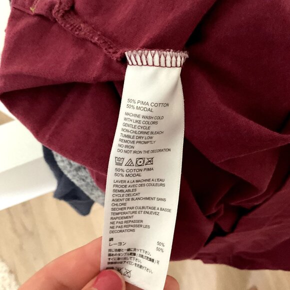 Men's Short Sleeve Maroon T-Shirt - Picture 5 of 5